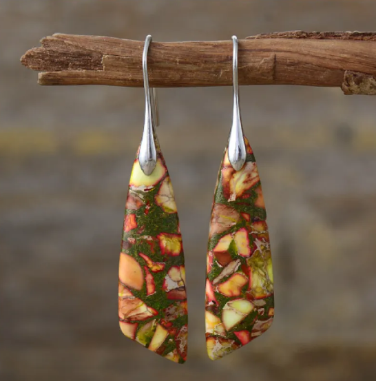 Bohemian Monarch Stone Earrings