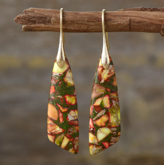 Bohemian Monarch Stone Earrings