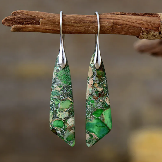 Bohemian Monarch Stone Earrings