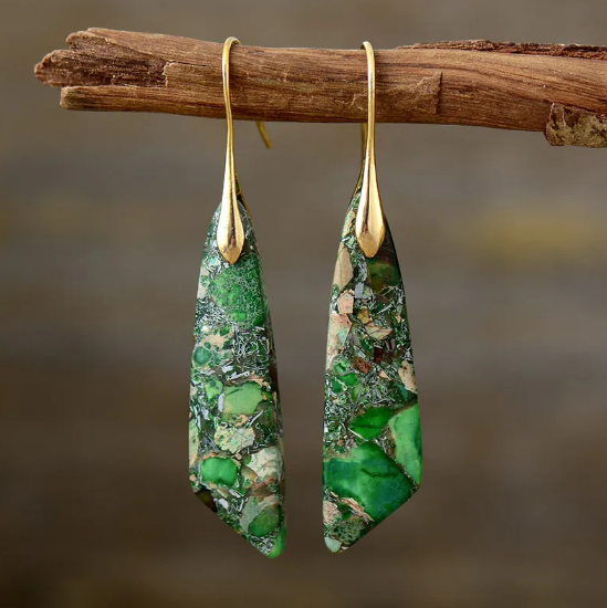 Bohemian Monarch Stone Earrings
