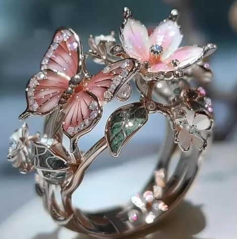 Vintage Golden Prifddinas Flower Ring