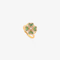 Emerald Gold Floral Band