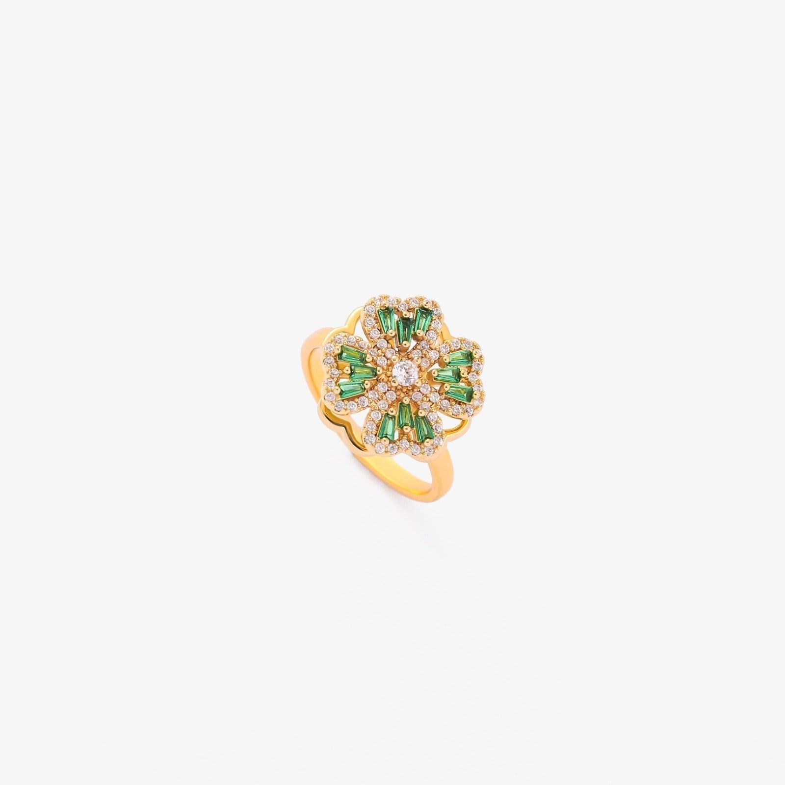 Emerald Gold Floral Band