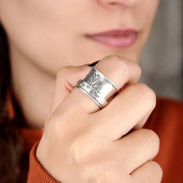 Tree of Life Spinner Mindfulness Ring