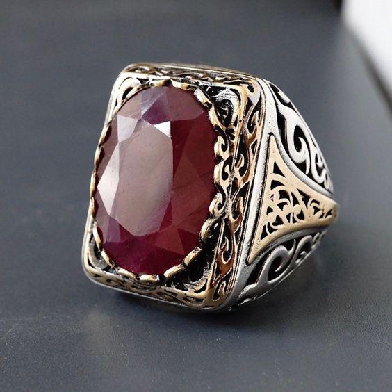 Turkish Vintage Red Seal Ring