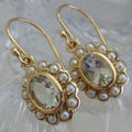 Bohemian earrings adorned with pearls and crystals