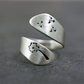 Adjustable Hand-Carved Daisy Ring