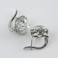 Vintage Zirconia Silver Stud Earrings