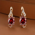 Crimson Twilight Dangle Earrings