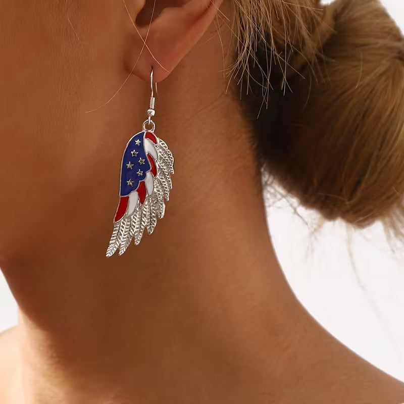 Timeless Wings of Freedom Drop Earrings