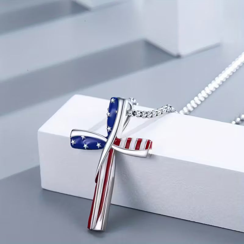 Eternal Freedom Cross Pendant Necklace
