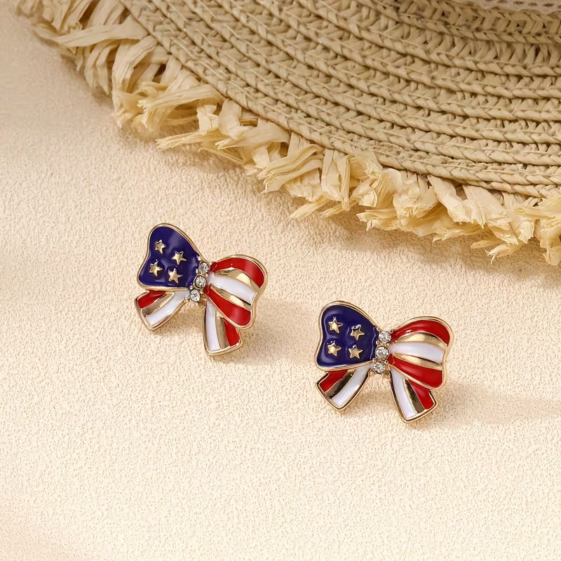 Liberty Grace Bow Stud Earrings