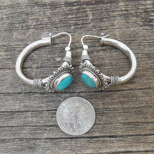 Retro Turquoise Earrings.