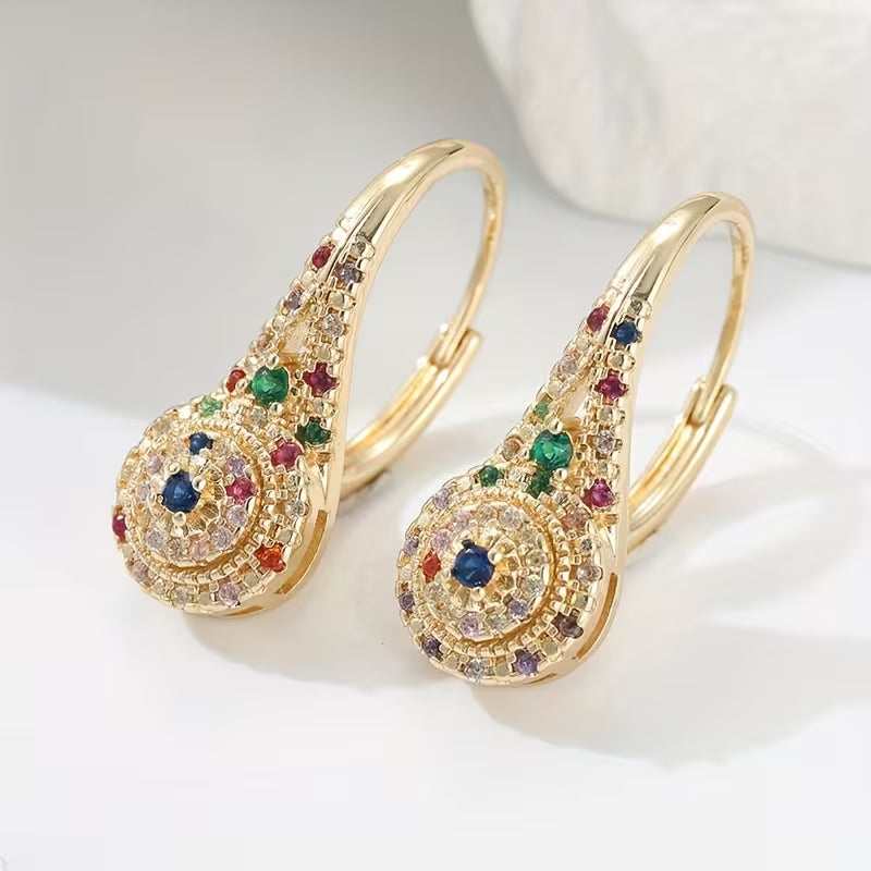 Multicolor Sparkle Elegance Studs