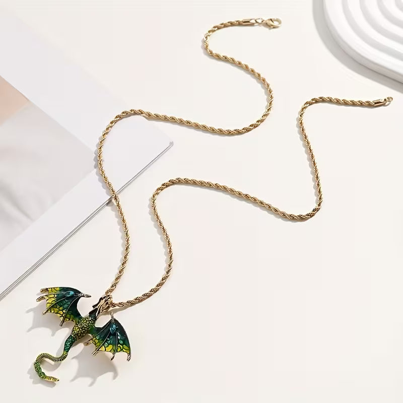 Ethereal Dragon Dream Pendant Necklace