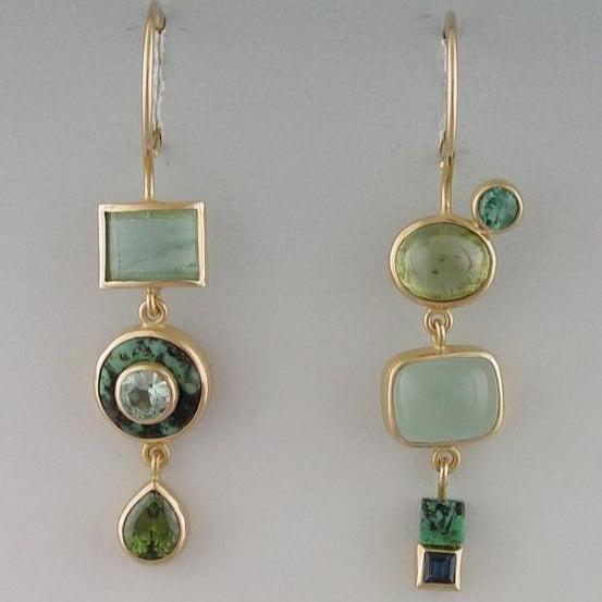Vintage Green Earrings.