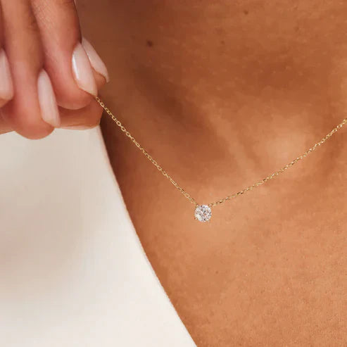 Clea Moissanite Gemstone Necklace