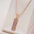 Gold-Plated Cubic Zirconia Necklace