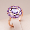 Natural Violet Zircon Ring