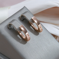 Elegant Gold Half-Hoop Earrings