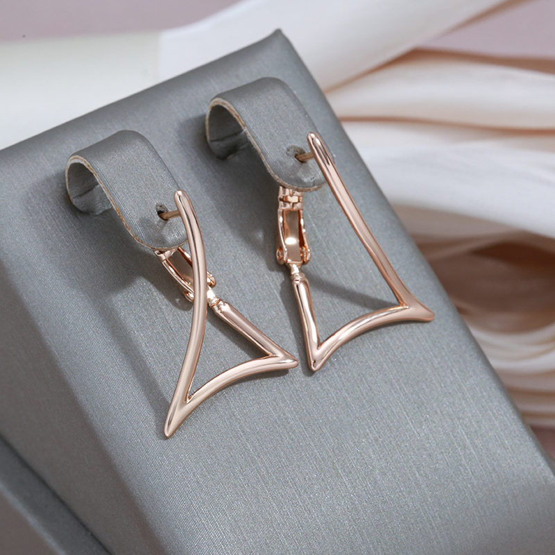 Gold-Plated Irregular-Shaped Earrings