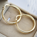 Golden loop earrings