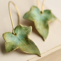 Vintage Green Leaf Ear Accessories