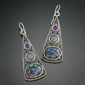 Cosmic Boho Earrings crafted from Sterling Silver