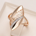 Golden Chrysalis Ring adorned with Diamonds