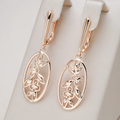 Elegant Gold Round Earrings