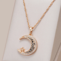 Elegant and Radiant Moon Necklace