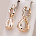 Gold-colored wave earrings