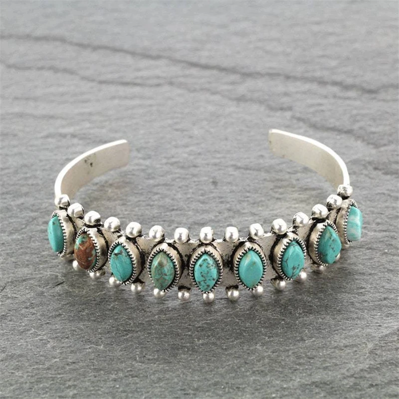 Vintage Turquoise Gemstone Bracelet