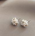 Small Elegant Pearl Stud Earrings