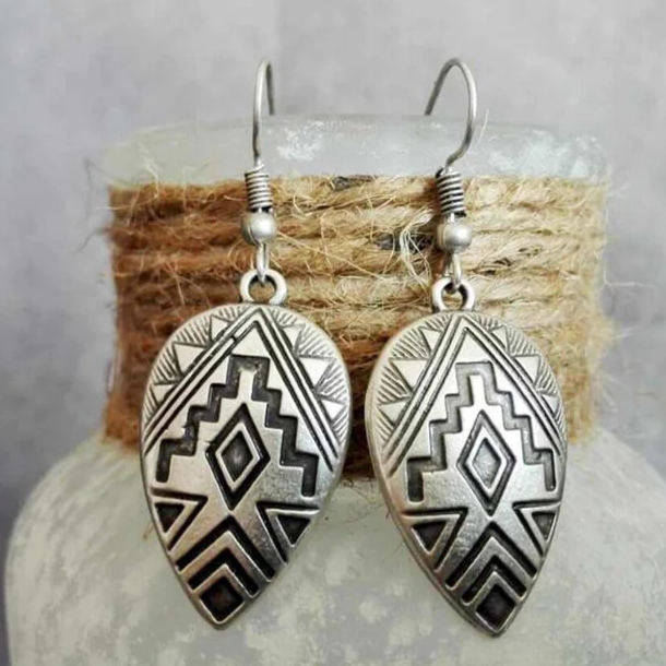 Vintage Silver Ethnic Ear Jewelry