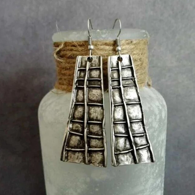 Vintage Silver Tiered Earrings