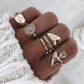 Pack of Antique Silver Rings