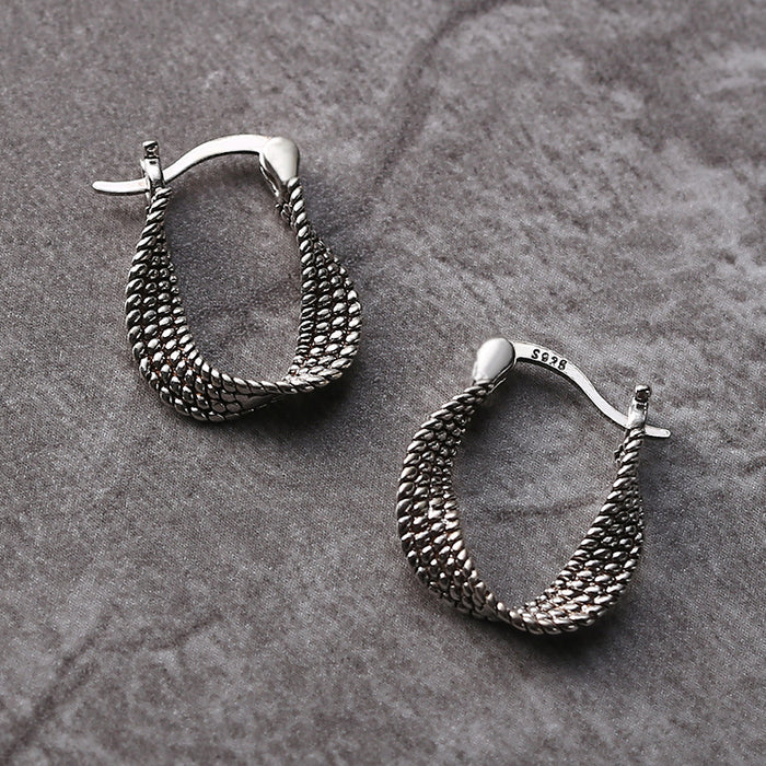 Vintage Irregular Silver Ear Jewelry