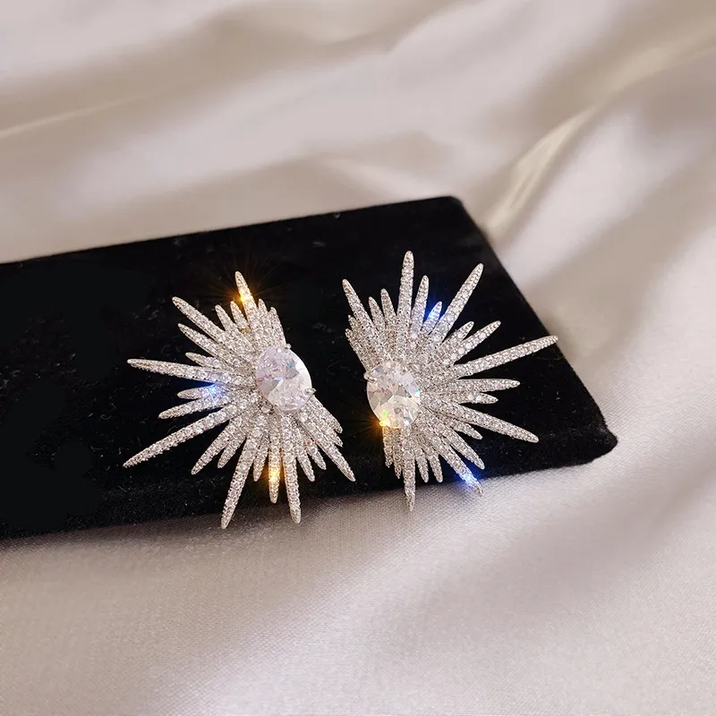 Elegant, fluffy, and lustrous earrings