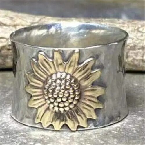 Vintage Golden Sunflower Band