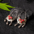 Red Vintage Medusa Studs