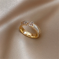 Elegant band crafted from lustrous gold.