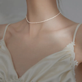 Necklace crafted from elegant, lustrous pearls.