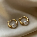 Elegant Golden Pearl Drops