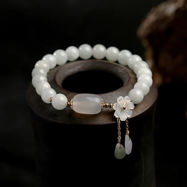 Aquamarine and Pearl Bracelet