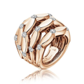 Gold Ring with Layered Zirconium Dioxide