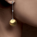 Vintage Gold Ball Earrings
