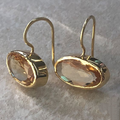 Vintage Gold Crystal Earrings
