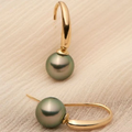 Elegant Olive Pearl Drops