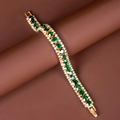 Golden green bangle